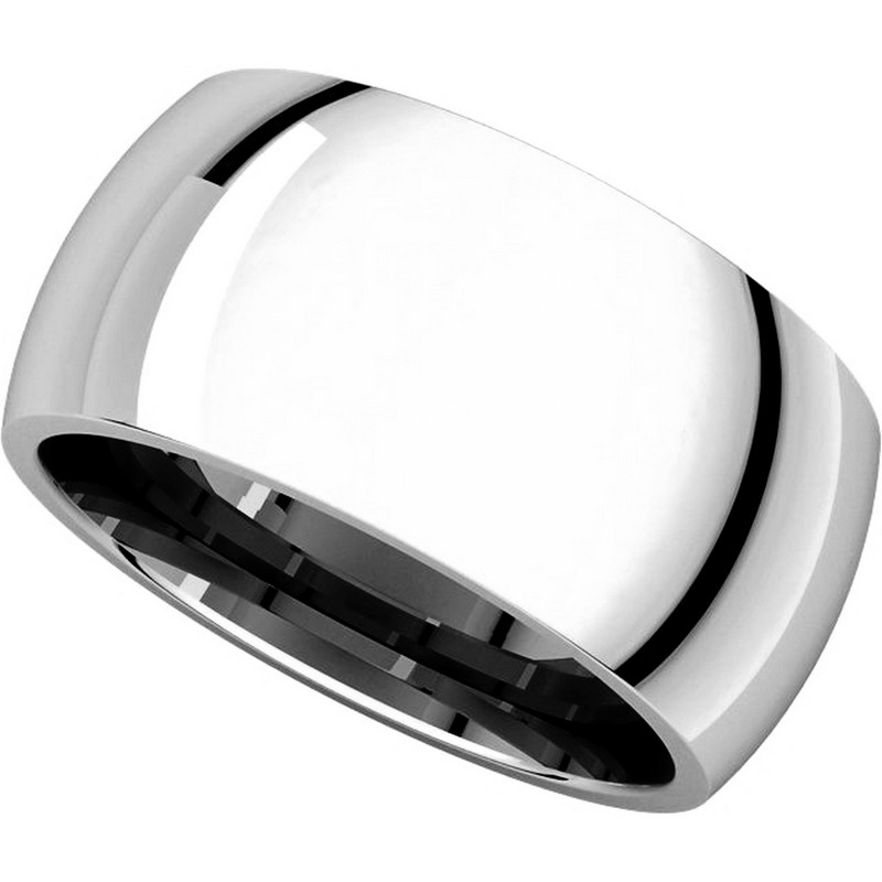 Item # S116872WE View 4 - 18K White Gold Heavy Comfort Fit Wedding Band