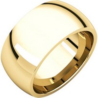 Item # S116872x - 10K Heavy Comfort Fit Plain Wedding Band