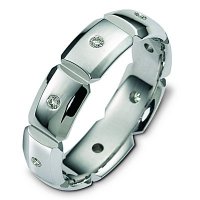 Item # S125251AG - 925 Silver Diamond Wedding Ring
