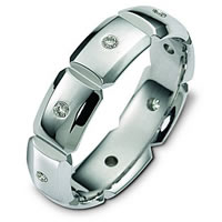 Item # S125251PD - Palladium Contemporary Diamond Band