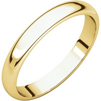 Item # S149002 - 14K Plain Wedding Band 2.5mm Wide