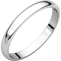 Item # s149002WE - 18K White Gold 2.5mm Wedding Band