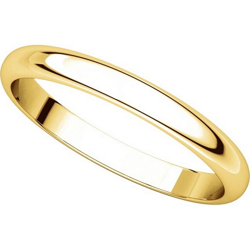 Item # S154002 View 4 - 14K Plain Wedding Band 2.5mm Wide