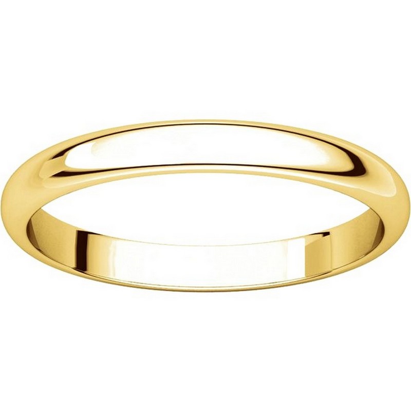 Item # S154002E View 3 - 18K Gold 2.5mm Wide Wedding Band