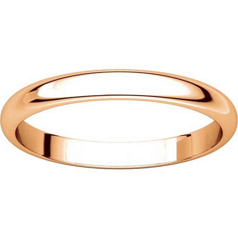 Item # S154002RE View 3 - 18K Rose Gold 2.5mm Wide Wedding Band