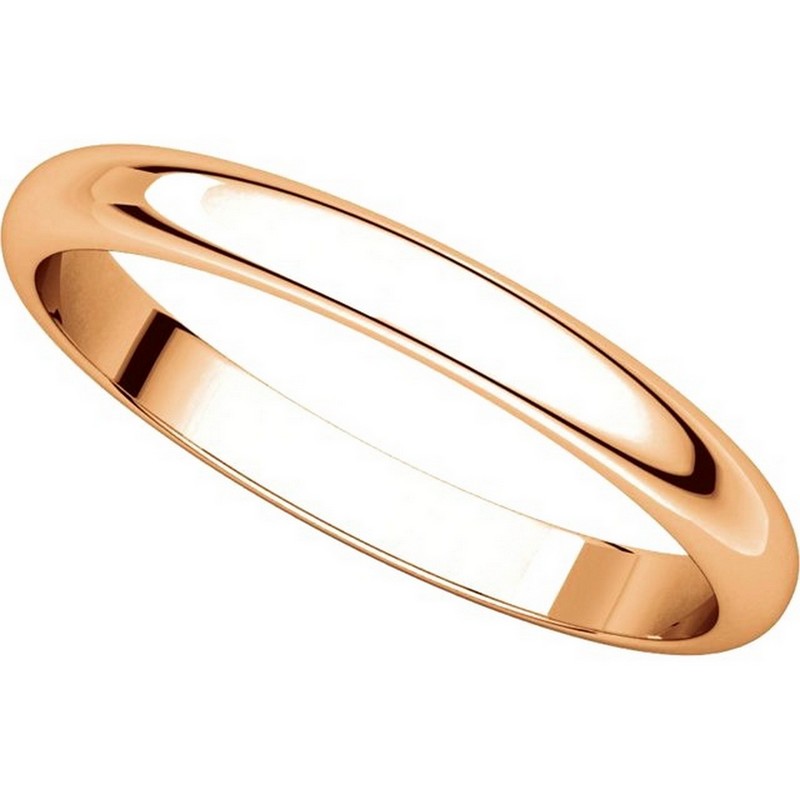 Item # S154002RE View 4 - 18K Rose Gold 2.5mm Wide Wedding Band