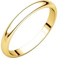 Item # S154002 - 14K Plain Wedding Band 2.5mm Wide