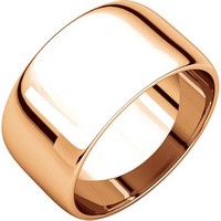 Item # S166926RE - 18K Rose Gold 10mm Wedding Rings