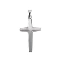 Item # S21966W - 14Kt White Gold Cross