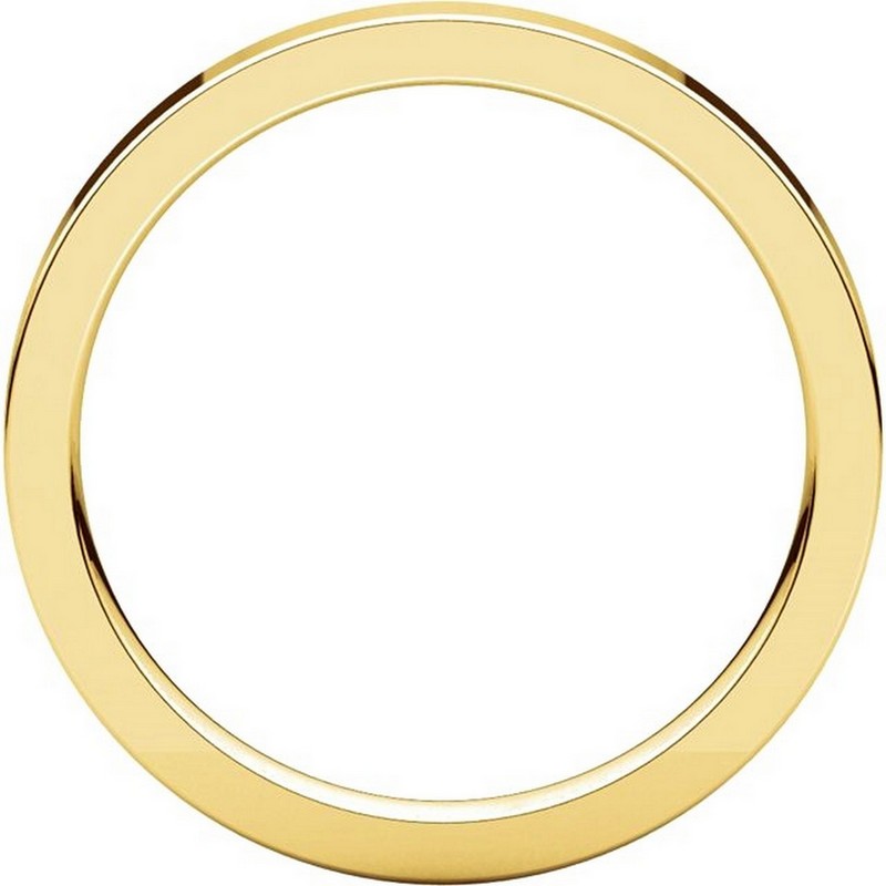 Item # S231376E View 2 - 18K Gold Comfort Fit Flat Band