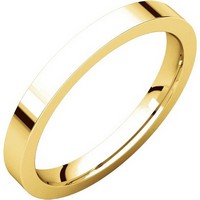 Item # S231376E - 18K Gold Comfort Fit Flat Band