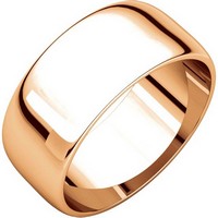 Item # S38457Rx - 10K Rose Gold 8.0mm Wide Wedding Band