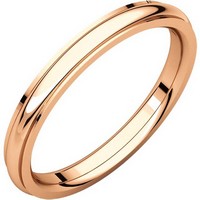 Item # S5780RE - 18K Rose Gold 2.5mm Comfort Fit Edge Band