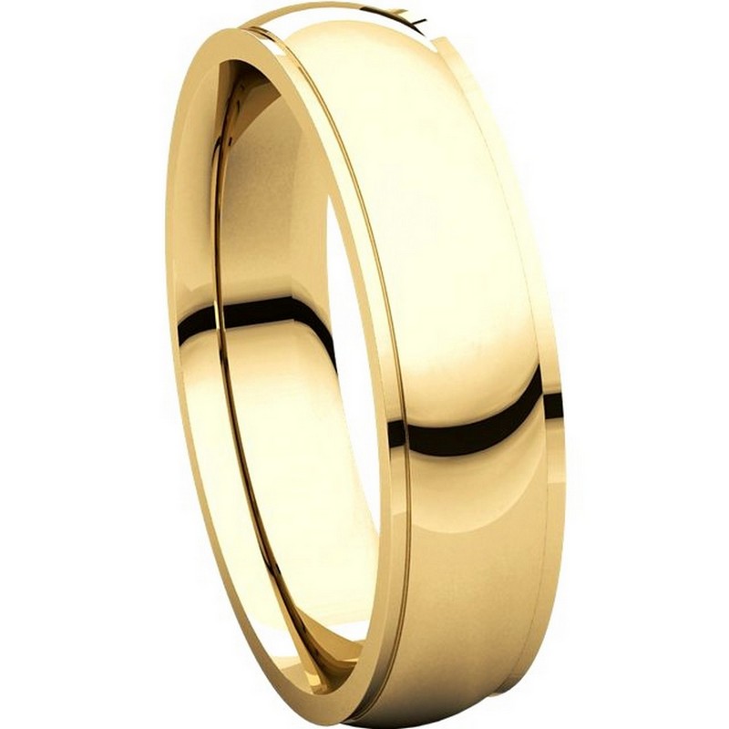 Item # S5840 View 5 - 14K Gold 5mm Comfort Fit Band
