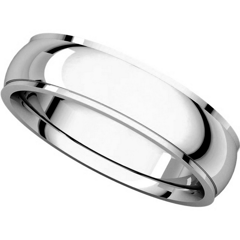 Item # S5840W View 4 - 14K White Gold 5mm Comfort Fit Band