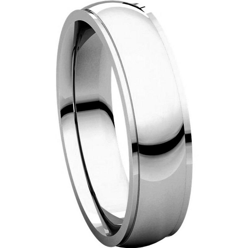 Item # S5840W View 5 - 14K White Gold 5mm Comfort Fit Band