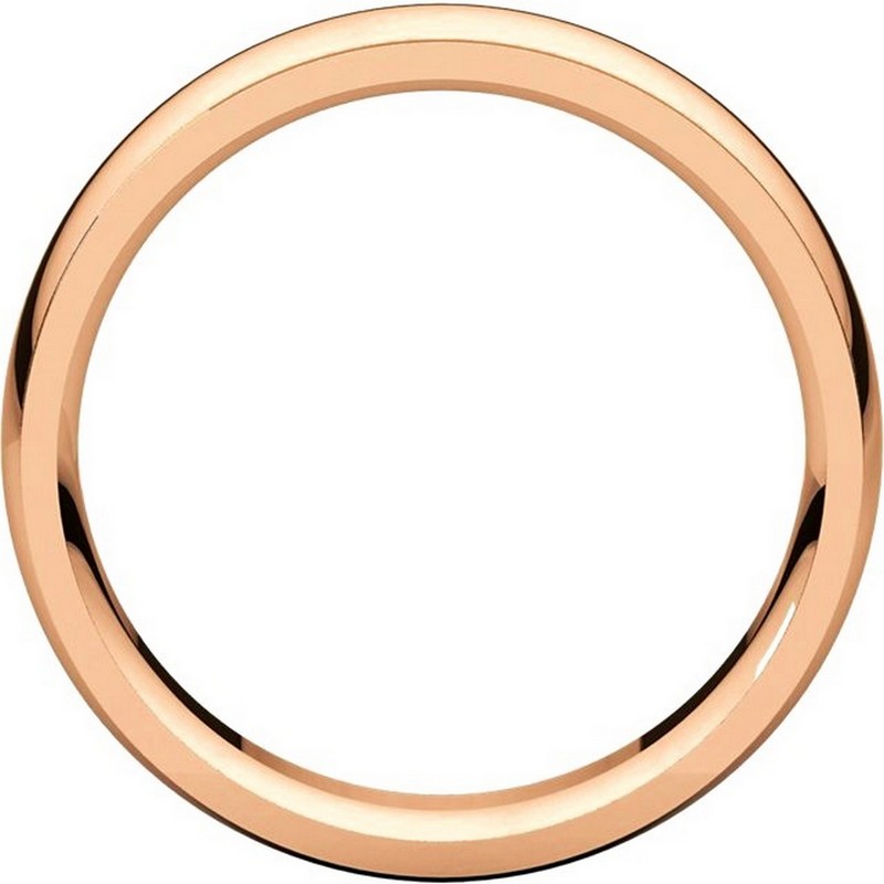 Item # S5880RE View 2 - 18K Rose Gold 8mm Wide Wedding Comfort Fit Band.