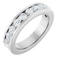 Item # S68537PP - Platinum Diamond Anniversary Ring