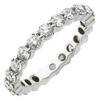 Item # S71140W - 14K Gold Diamond Eternity Ring