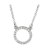 Item # S72095W - 14Kt White Gold Circle Pendant