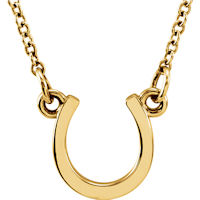 Item # S91467 - 14K ellow Gold Horseshoe Pendant