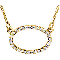 Item # S91545 - 14K Yellow Gold Oval Pendant