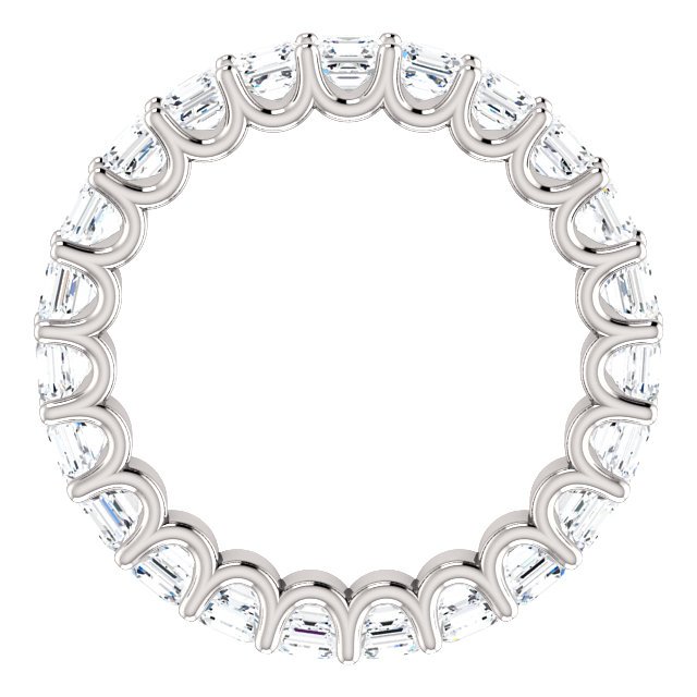 Item # SA128869240WE View 2 - 18K White Gold Eternal-Love Eternity Band. 2.40CT