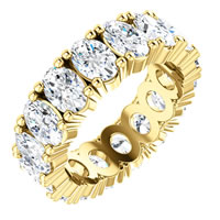 Item # SO127785E - Lab-Grown18K Oval Shape Diamond Eternity Ring