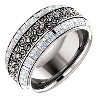 Item # SP128079PP - Platinum Diamond Eternity Band