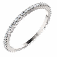 Item # SR127785025PP - Platinum Diamond Eternity Band 0.25CT