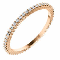 Item # SR127785025RE - 18K Rose Gold Diamond Eternity Band 0.25CT