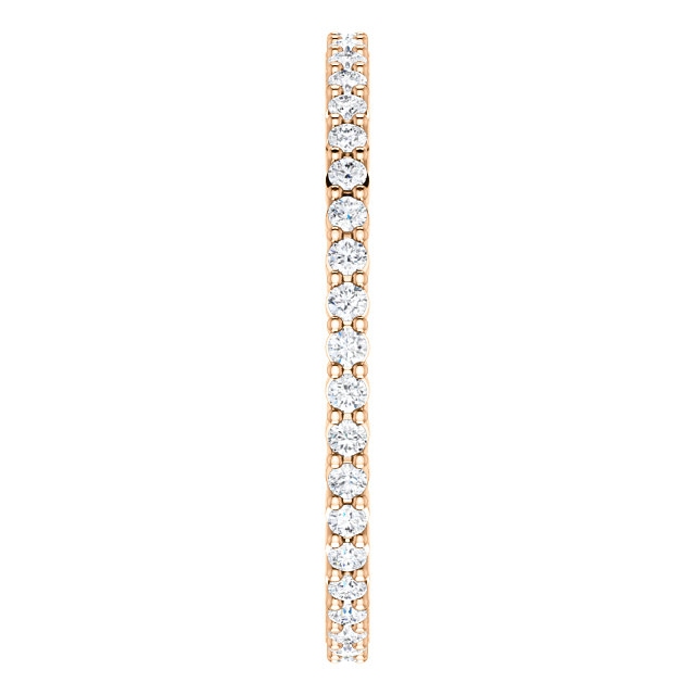 Item # SR127785038RE View 4 - 18K Rose Gold Eternity Band