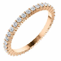 Item # SR127785050RE - Rose Gold Eternity Band