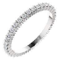 Item # SR127785050WE - 18K White Gold Eternity Band