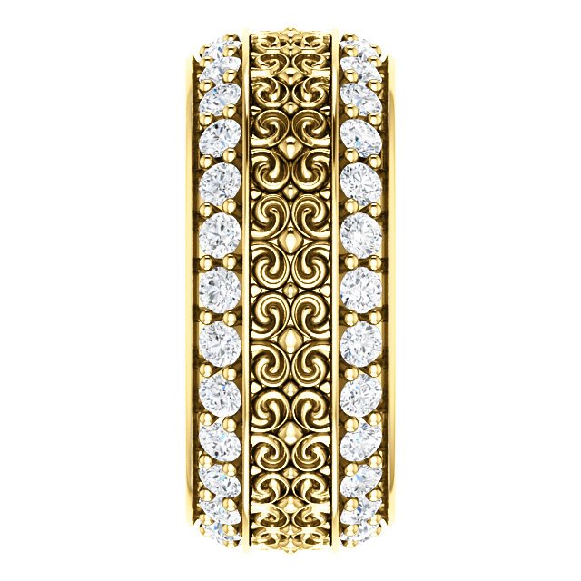 Item # SR128079 View 3 - Gold Eternity Band