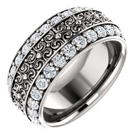 Item # SR128079W - 14K Diamond Eternity Band