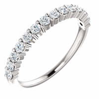 Item # SR128555050PP - Platinum Anniversary Ring. 0.50CT