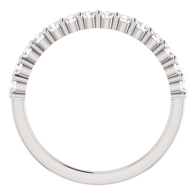 Item # SR128555050WE View 2 - 18K White Gold Anniversary Ring. 0.50CT