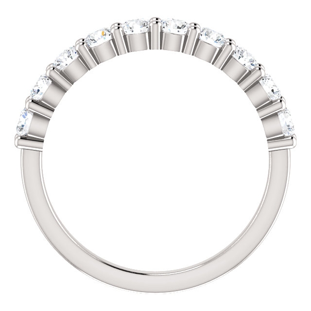 Item # SR128555075W View 2 - 14K White Gold Anniversary Ring