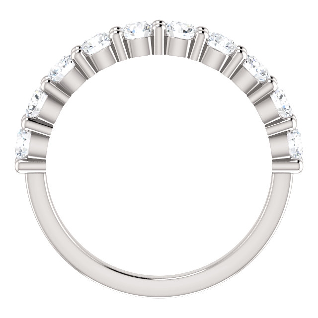 Item # SR128555100W View 2 - 14K White Gold Anniversary Ring. 1.00CT