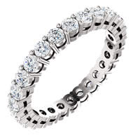 Item # SR128658100PP - Platinum Eternity Band