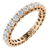 Item # SR128658100R - D14K iamond Eternity Band Rose Gold