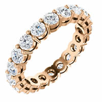 Item # SR128658200RE - 18K Rose Gold Diamond Eternity Band. 2.0CT TW