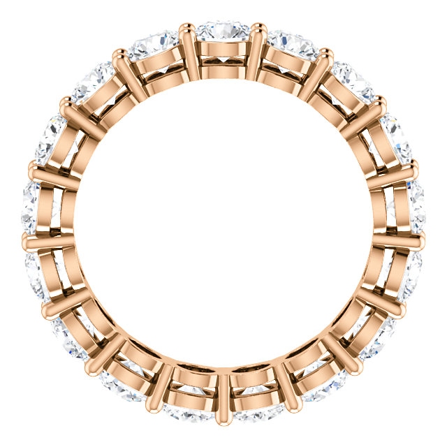 Item # SR128658350RE View 2 - 18K Rose Gold Eternity Band. 3.50CT TW