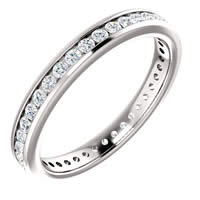 Item # SR128774050PP - Platinum Eternity Band. 0.50CT 