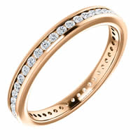 Item # SR128774050R - 14K Rose Gold Eternity Band