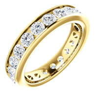 Item # SR128774210E - 18K Yellow Gold Eternity Band