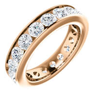 Item # SR128774285RE - 18K Rose Gold Eternity Band