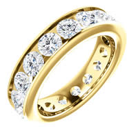 Item # SR128774350E - 18K Yellow Gold Eternity Band