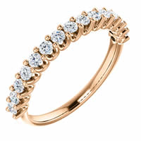 Item # SR128858050R - 14K Eternal-Love Anniversary Band Rose Gold. 0.50CT